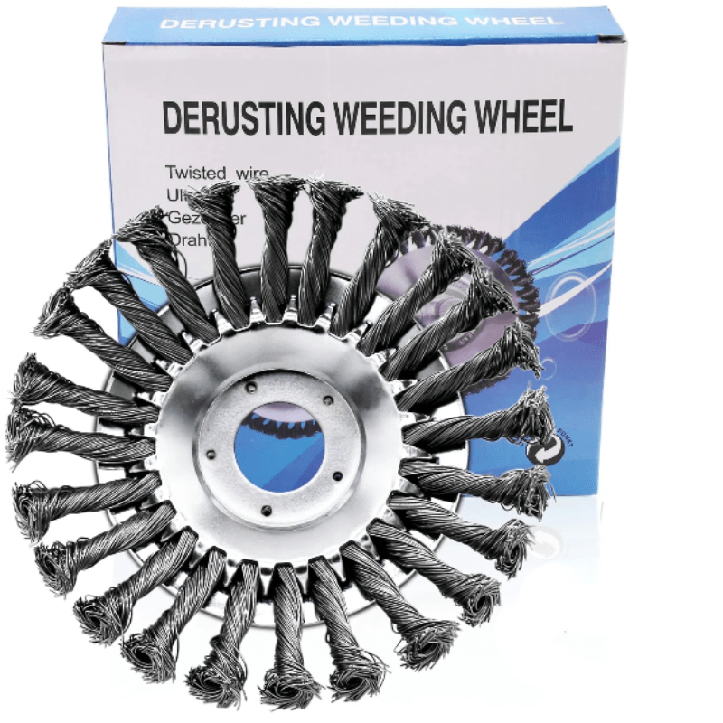 Disco para Eliminación de Malas Hierbas y Musgo – Tamaños de 6, 8 y 10 Pulgadas, Compatible con Cortacéspedes de Acero 0