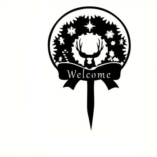 Escultura de Jardín en Metal de Gato con Mariposa – Memorial Duradero para Mascotas, Decoración Exterior Resistente a la Intemperie 0