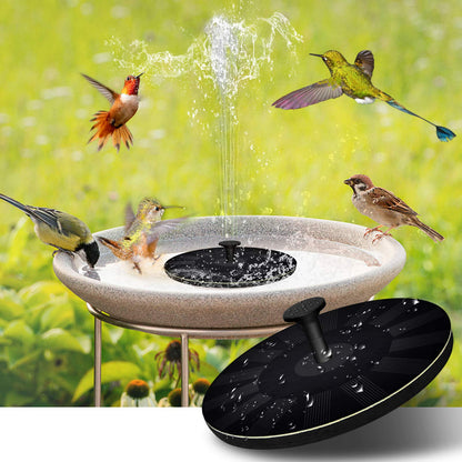 Fuente Solar para Jardín Ecológica – Fuente de Agua para Pájaros, Relajante y Natural, 16 cm Diámetro, Fácil Instalación 0