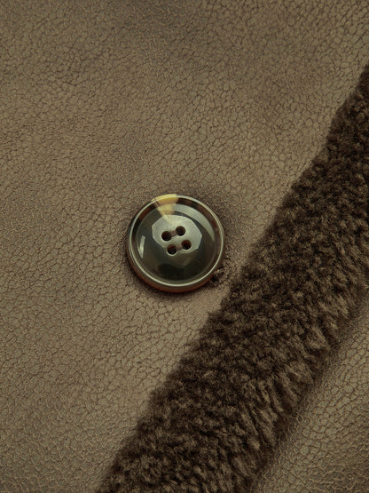 Gabardina Larga Mujer de PU con Forro Polar Ultra Cálido – Violeta, Diseño Moderno y Ajuste Cómodo 8