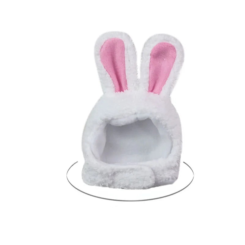Gorro de Invierno para Mascotas con Diseño de Oso y Conejo – Accesorio Cálido para Perros y Gatos, Forro Polar, Tamaño 30-35 cm 9