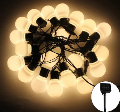 Guirnalda Solar de Luces Exterior 5m o 10m – Iluminación Ecológica para Jardín y Terraza 7