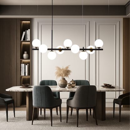Lámpara Colgante Moderna LED Negra con Altura Regulable para Comedor – Diseño Elegante y Funcional 3