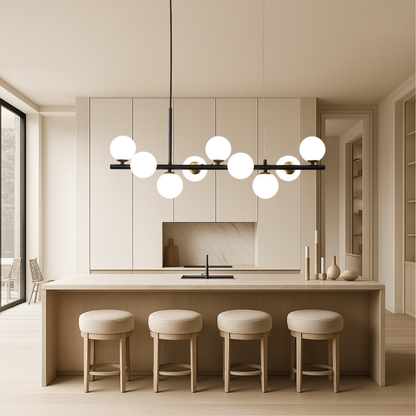 Lámpara Colgante Moderna LED Negra con Altura Regulable para Comedor – Diseño Elegante y Funcional 4