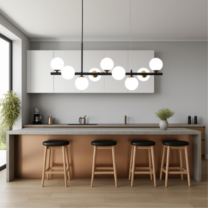 Lámpara Colgante Moderna LED Negra con Altura Regulable para Comedor – Diseño Elegante y Funcional 5