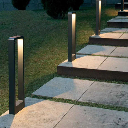 Lámpara Solar de Jardín de Acero Inoxidable – Luces Solares para Exterior, Iluminación Ecológica y Moderna para Caminos y Terrazas 1