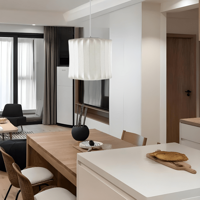 Lámpara de Burbuja Moderna de Seda y Acero, Lamparas de Techo Elegantes para Salones y Dormitorios 1