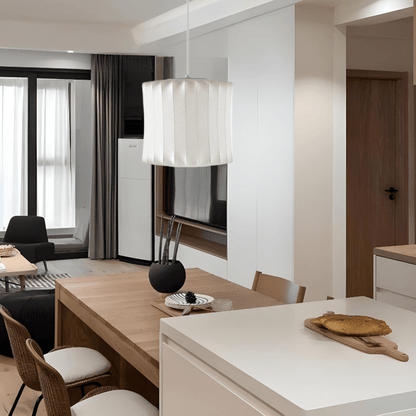 Lámpara de Burbuja Moderna de Seda y Acero, Lamparas de Techo Elegantes para Salones y Dormitorios 1