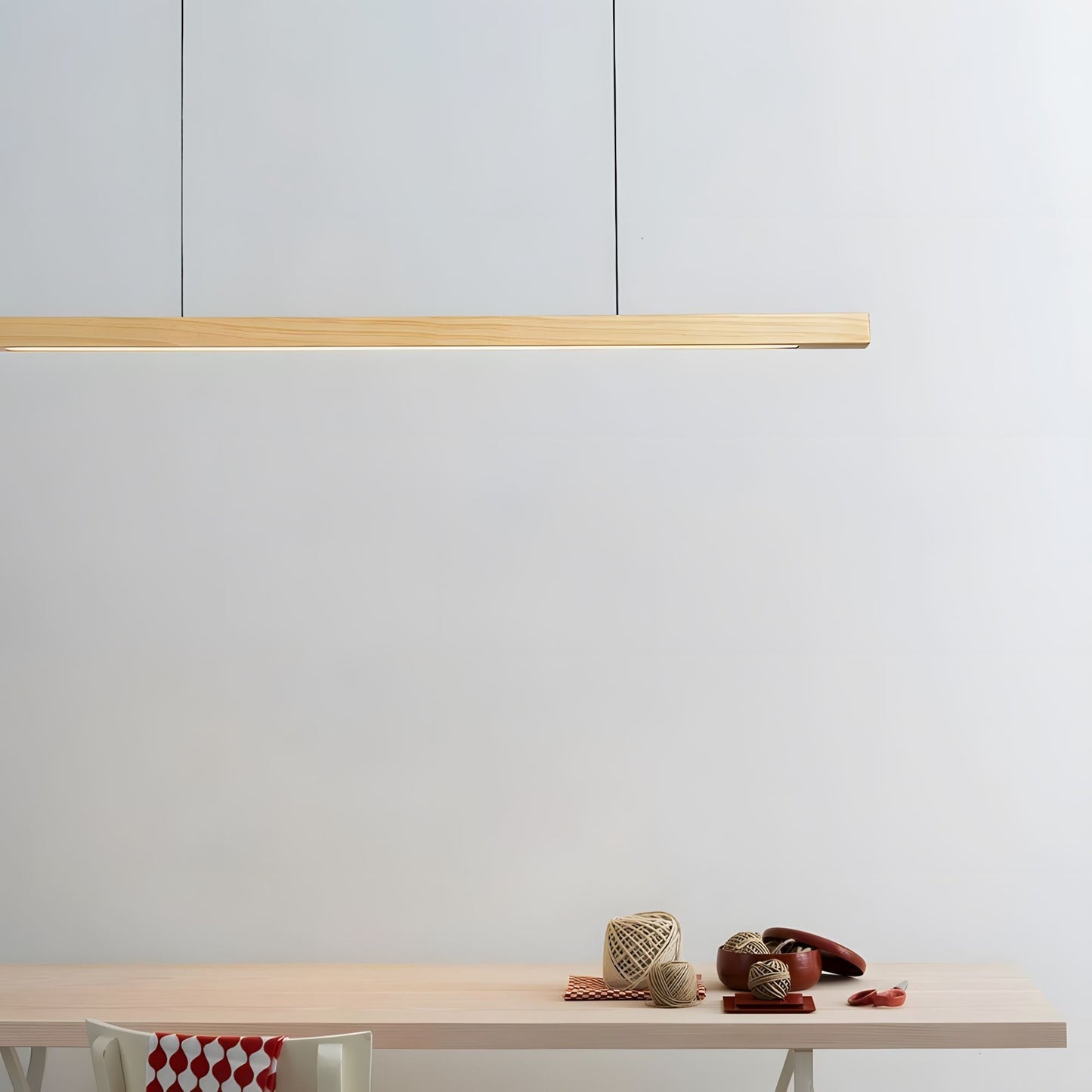 Lámpara de Diseño Minimalista de Madera de Roble con Control Remoto y Temperatura de Luz Ajustable – Ideal para Techo y Espacios Sofisticados 0