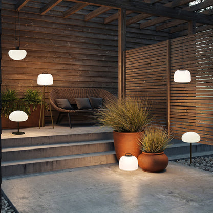 Lámpara de Mesa Inalámbrica Esponja 20 en Negro/Ópalo con Regulación de Brillo y Diseño Elegante para Interiores y Exteriores 3