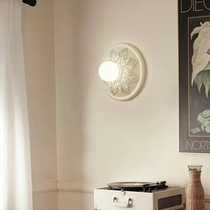 Lámpara de Pared Artística de Resina con Luz LED Cálida – Diseño Moderno para Interiores, 30 cm Diámetro 3