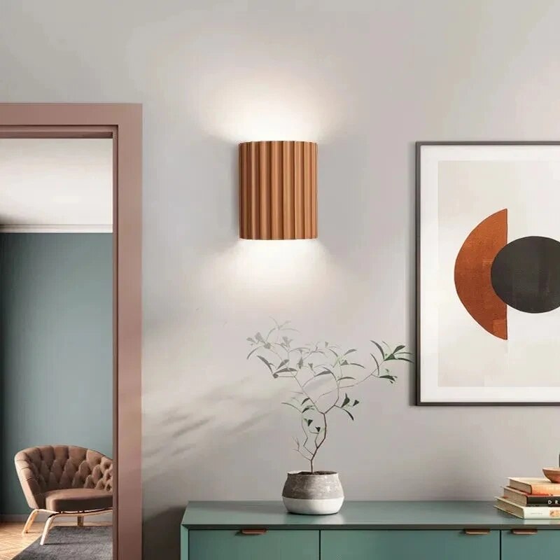 Lámpara de Pared Decorativa de Resina Moderna con Luz Cálida – Aplique Pared Elegante para Decoración Interior 4