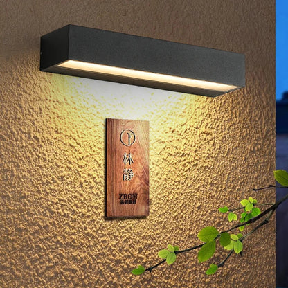 Lámpara de Pared LED Impermeable para Exteriores – Aplique Pared Moderno y Funcional, Iluminación Cálida y Duradera 0