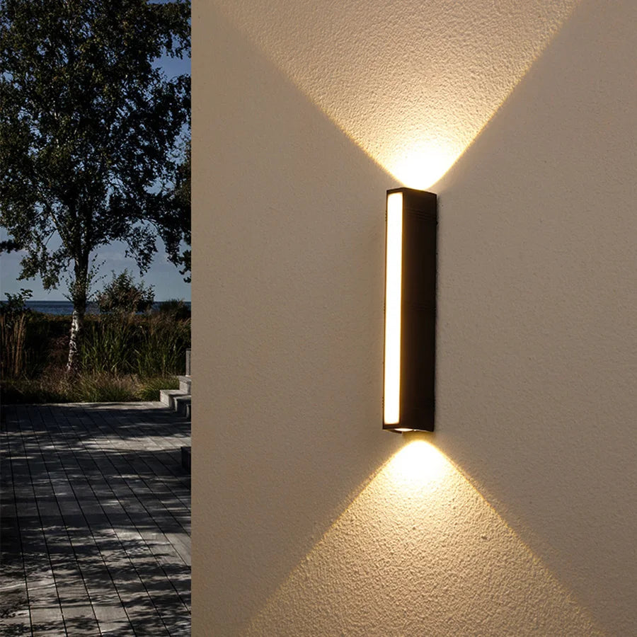 Lámpara de Pared LED para Exteriores con Iluminación Cálida – Aplique Pared Ideal para Jardines y Terrazas 0