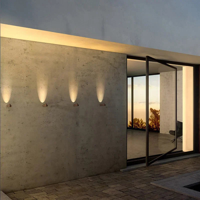 Lámpara de Pared Minimalista de Aluminio para Jardín y Terraza – Iluminación Moderna y Eficiente, Aplique Pared Elegante 1