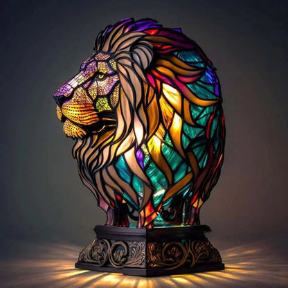 Lámpara de Techo Artística de Vidrio con Motivos Animales – Iluminación Decorativa y Ambiente Acogedor 11