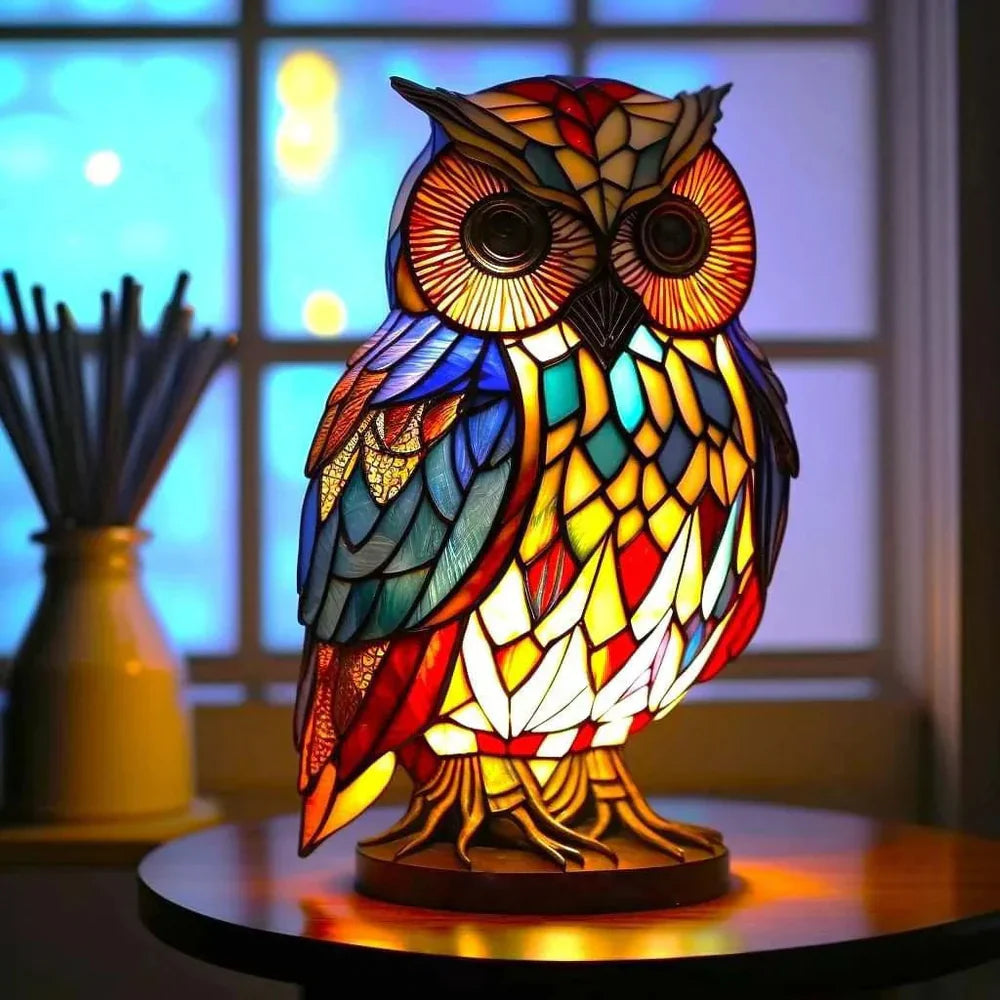 Lámpara de Techo Artística de Vidrio con Motivos Animales – Iluminación Decorativa y Ambiente Acogedor 13