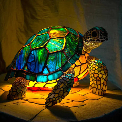 Lámpara de Techo Artística de Vidrio con Motivos Animales – Iluminación Decorativa y Ambiente Acogedor 16