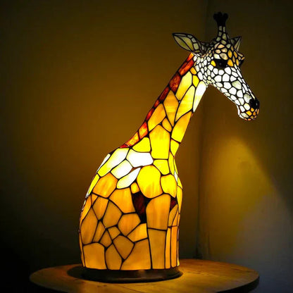 Lámpara de Techo Artística de Vidrio con Motivos Animales – Iluminación Decorativa y Ambiente Acogedor 8