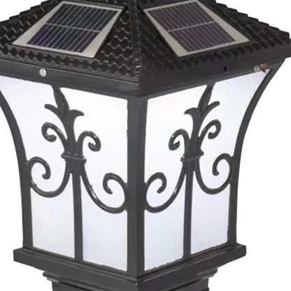 Luz Solar Elegante para Jardín, Iluminación Retro Ecológica y Duradera, 38 cm x 20 cm, Negro 2