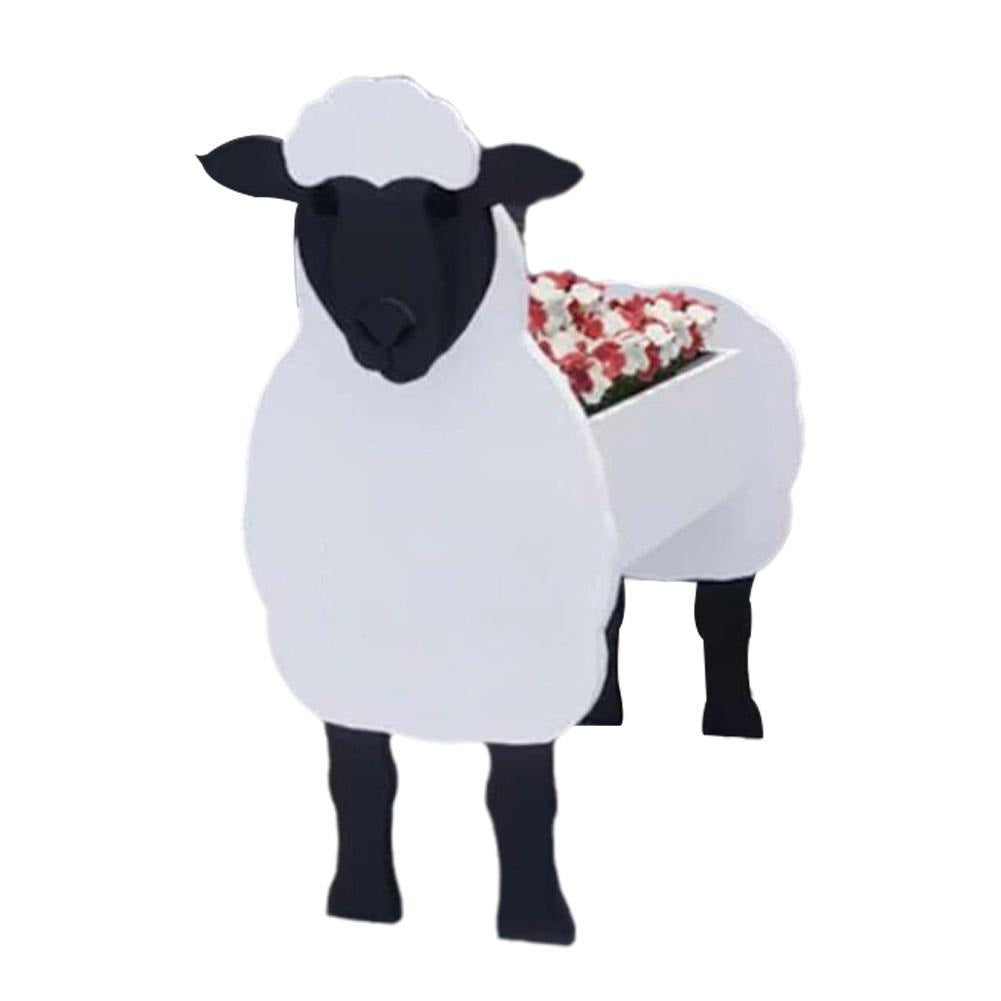 Macetero Decorativo de Animales de Granja en PVC para Jardín e Interior - Original y Resistente a la Intemperie 3