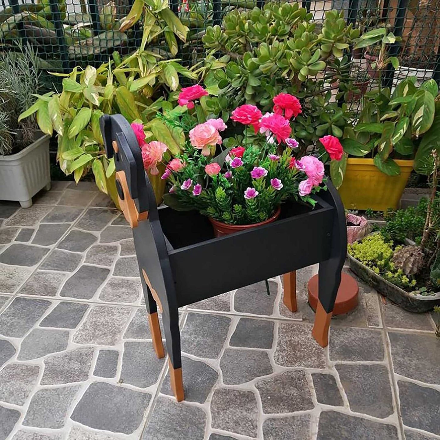 Macetero Decorativo en Forma de Perro para Interiores y Jardines – Maceteros Exterior e Interior, Ideal para Amantes de Mascotas 1