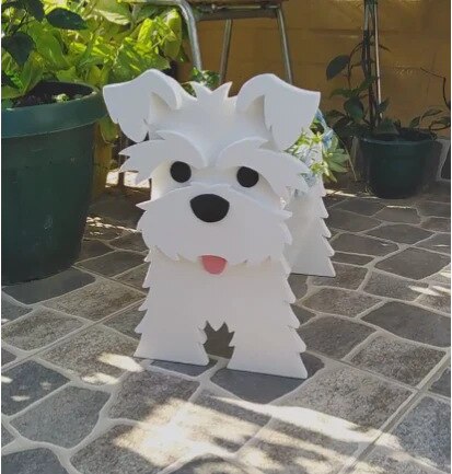 Macetero Decorativo en Forma de Perro para Interiores y Jardines – Maceteros Exterior e Interior, Ideal para Amantes de Mascotas 12