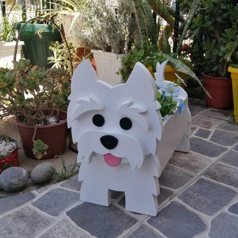 Macetero Decorativo en Forma de Perro para Interiores y Jardines – Maceteros Exterior e Interior, Ideal para Amantes de Mascotas 13