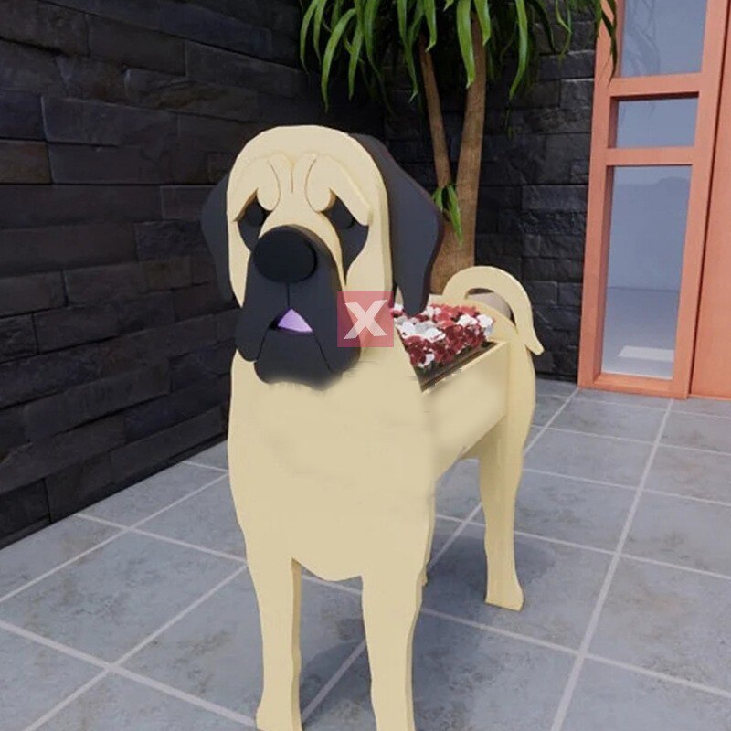 Macetero Decorativo en Forma de Perro para Interiores y Jardines – Maceteros Exterior e Interior, Ideal para Amantes de Mascotas 15