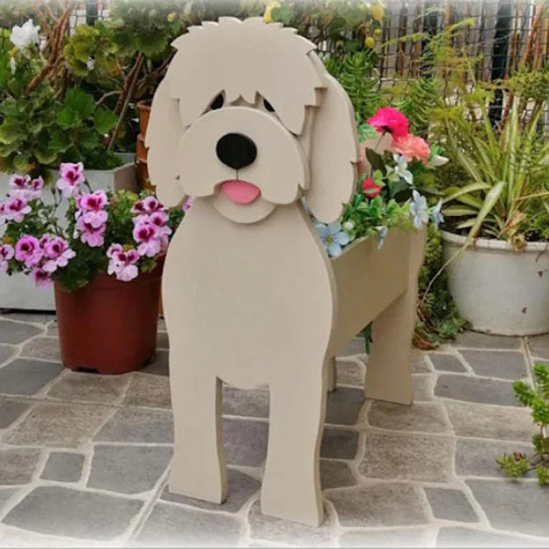 Macetero Decorativo en Forma de Perro para Interiores y Jardines – Maceteros Exterior e Interior, Ideal para Amantes de Mascotas 18
