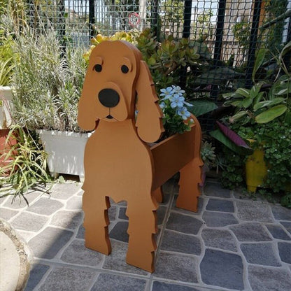 Macetero Decorativo en Forma de Perro para Interiores y Jardines – Maceteros Exterior e Interior, Ideal para Amantes de Mascotas 4