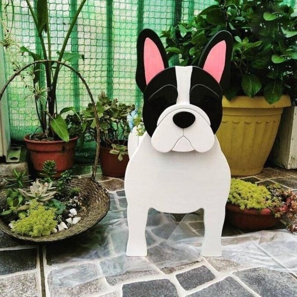 Macetero Decorativo en Forma de Perro para Interiores y Jardines – Maceteros Exterior e Interior, Ideal para Amantes de Mascotas 9