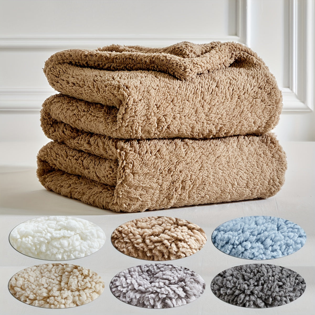 Manta Polar Reversible Ultrasuave de 100% Poliéster – Calidez y Comodidad para Todas las Estaciones 8