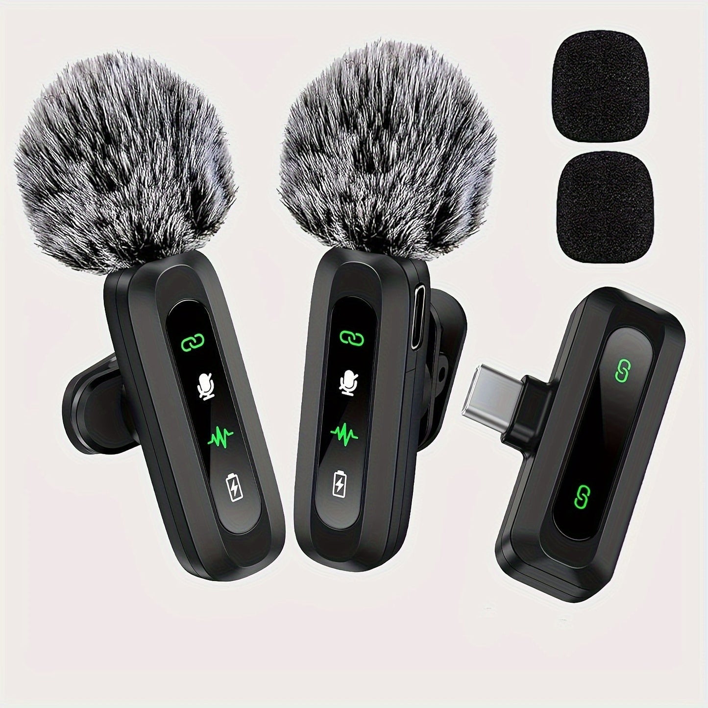 Micrófono Inalámbrico Lavalier USB-C Compacto para Móvil y Tabletas, Grabaciones Profesionales de Alta Calidad 2