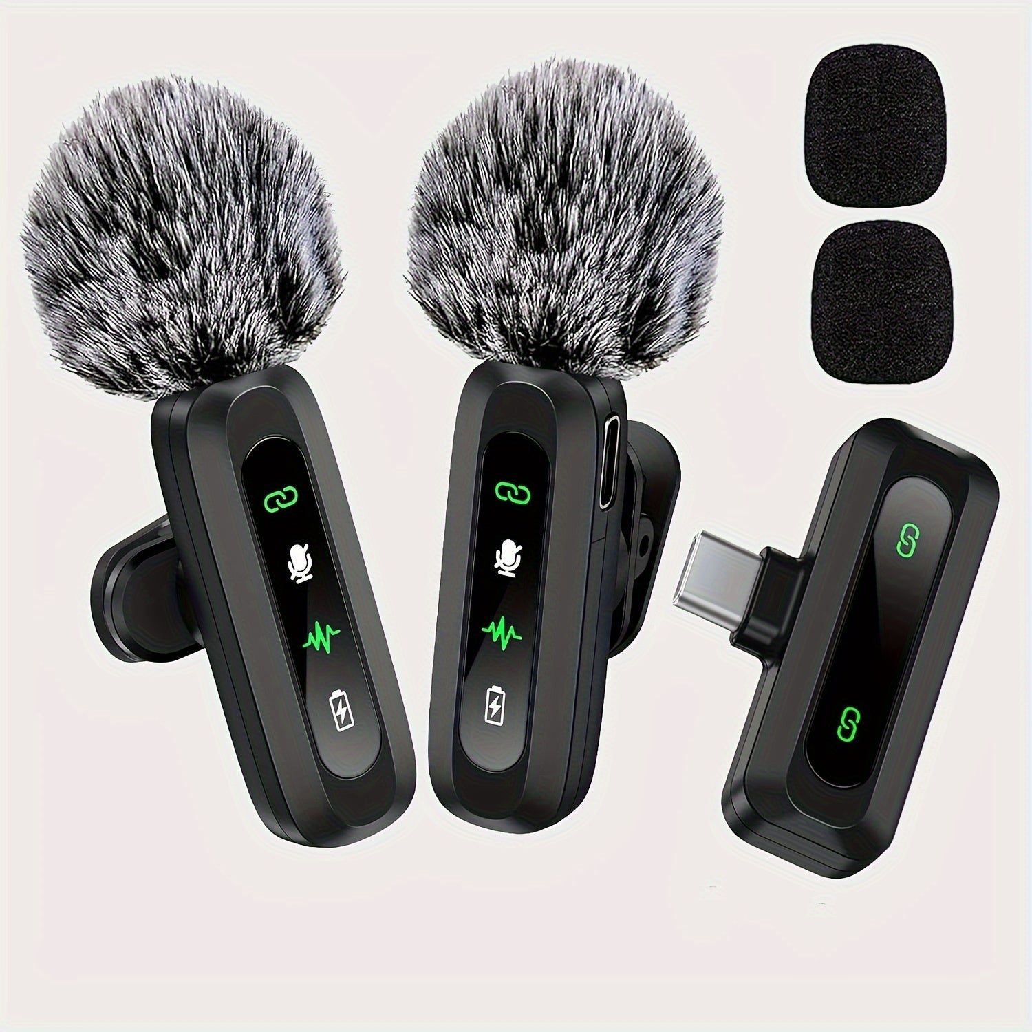 Micrófono Inalámbrico Lavalier USB-C Compacto para Móvil y Tabletas, Grabaciones Profesionales de Alta Calidad 2