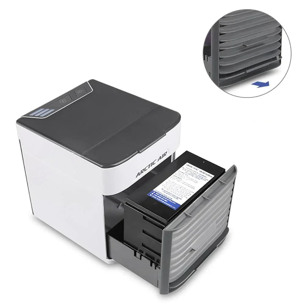 Mini Aire Acondicionado Portátil Multifuncional con Purificador y Luz LED – Aire Acondicionado Portátil Silencioso y Eficiente 1