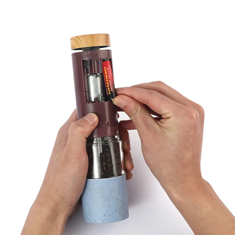 Molinillo de Pimienta Eléctrico de Cerámica, Diseño Moderno y Eficiente para Especias – Compacto y Práctico 4