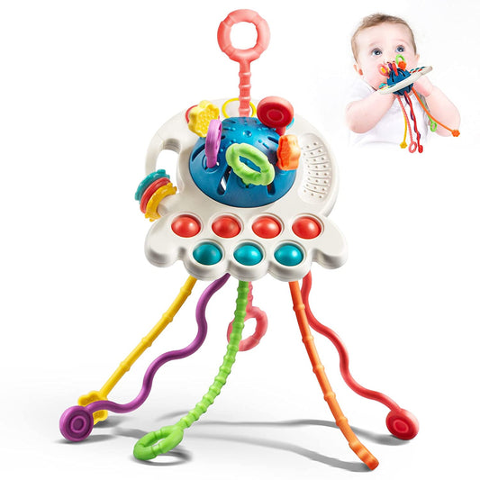 Mordedor Sensorial para Niños – Juguete Educativo Seguro de Plástico ABS, Colores Vibrantes y Texturas Variadas 0