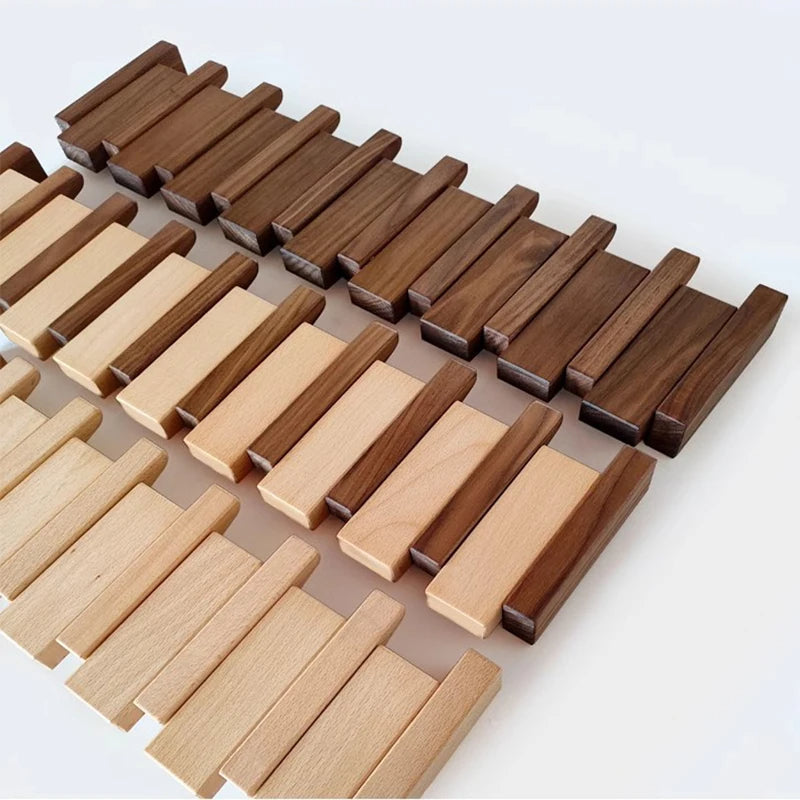 Percha de Madera con Ganchos Plegables, Diseño Inspirado en Piano – Elegante y Funcional para Ahorrar Espacio 5