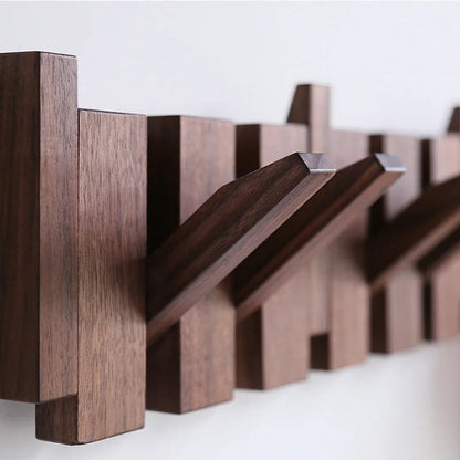 Perchero Pared Decorativo de Madera con Diseño de Teclas de Piano – Opciones de 4, 6 y 8 Ganchos 0