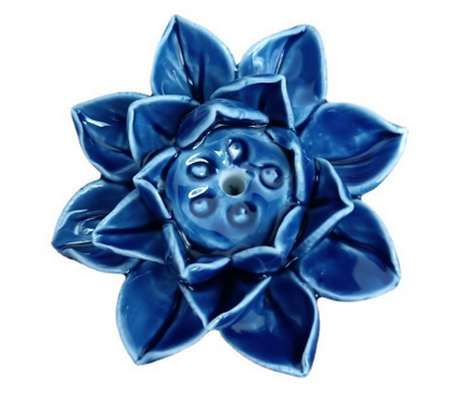 Porta Incienso de Cerámica con Diseño de Flor de Loto – Soporte Estético y Espiritual para Aromas 14