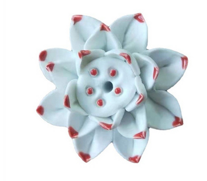 Porta Incienso de Cerámica con Diseño de Flor de Loto – Soporte Estético y Espiritual para Aromas 9