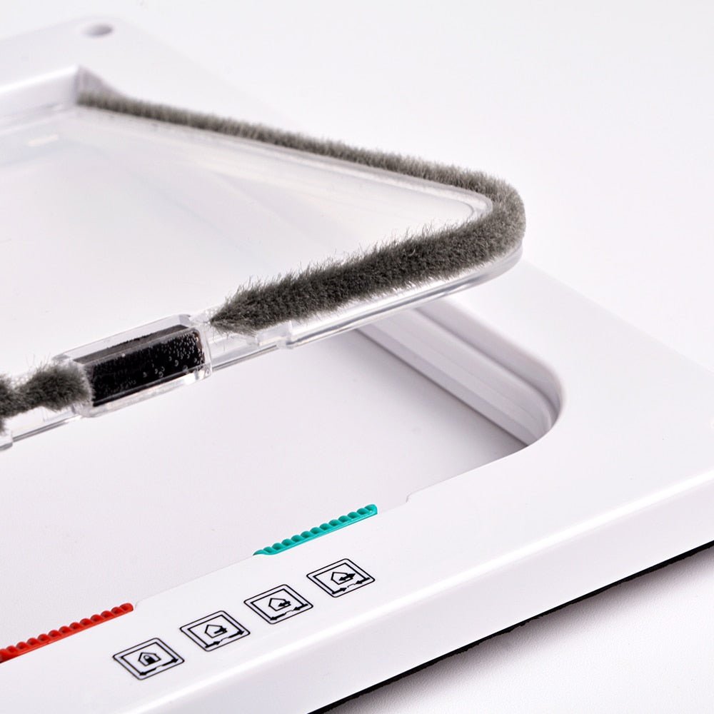 Puerta Plegable con Gatera para Gatos y Cerradura de Seguridad – Ideal para Interiores y Exteriores, PVC 35x35 cm 5