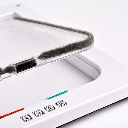 Puerta Plegable con Gatera para Gatos y Cerradura de Seguridad – Ideal para Interiores y Exteriores, PVC 35x35 cm 5