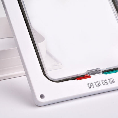 Puerta Plegable con Gatera para Gatos y Cerradura de Seguridad – Ideal para Interiores y Exteriores, PVC 35x35 cm 6