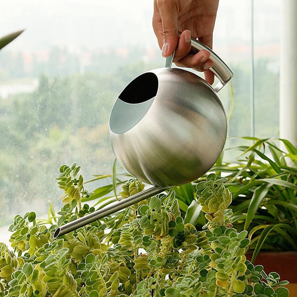 Regadera de Acero Inoxidable Elegante para Plantas - Riego Preciso 1.5 Litros, Diseño Moderno y Ergonómico 5