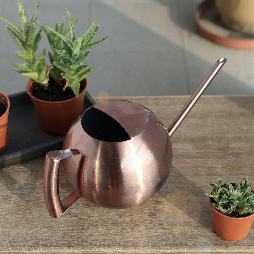 Regadera de Acero Inoxidable Elegante para Plantas - Riego Preciso 1.5 Litros, Diseño Moderno y Ergonómico 8