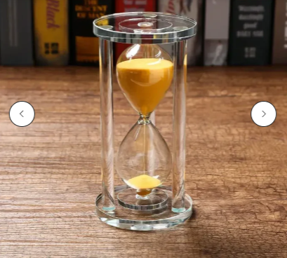 Reloj de Arena Moderno de Cristal Transparente – Temporizador Decorativo para Cocina y Oficina, 15 a 60 Minutos 1