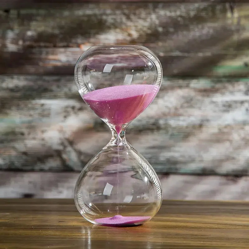 Reloj de Arena de Cristal Elegante y Multifuncional para Decoración y Meditación – Intervalos de 5 a 60 Minutos 0