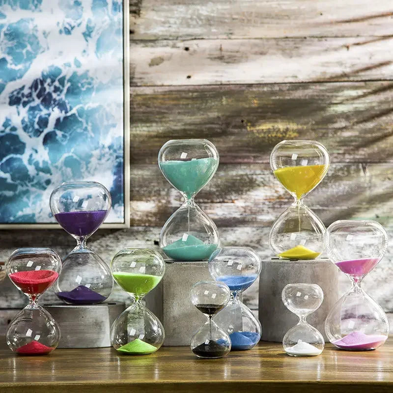 Reloj de Arena de Cristal Elegante y Multifuncional para Decoración y Meditación – Intervalos de 5 a 60 Minutos 1